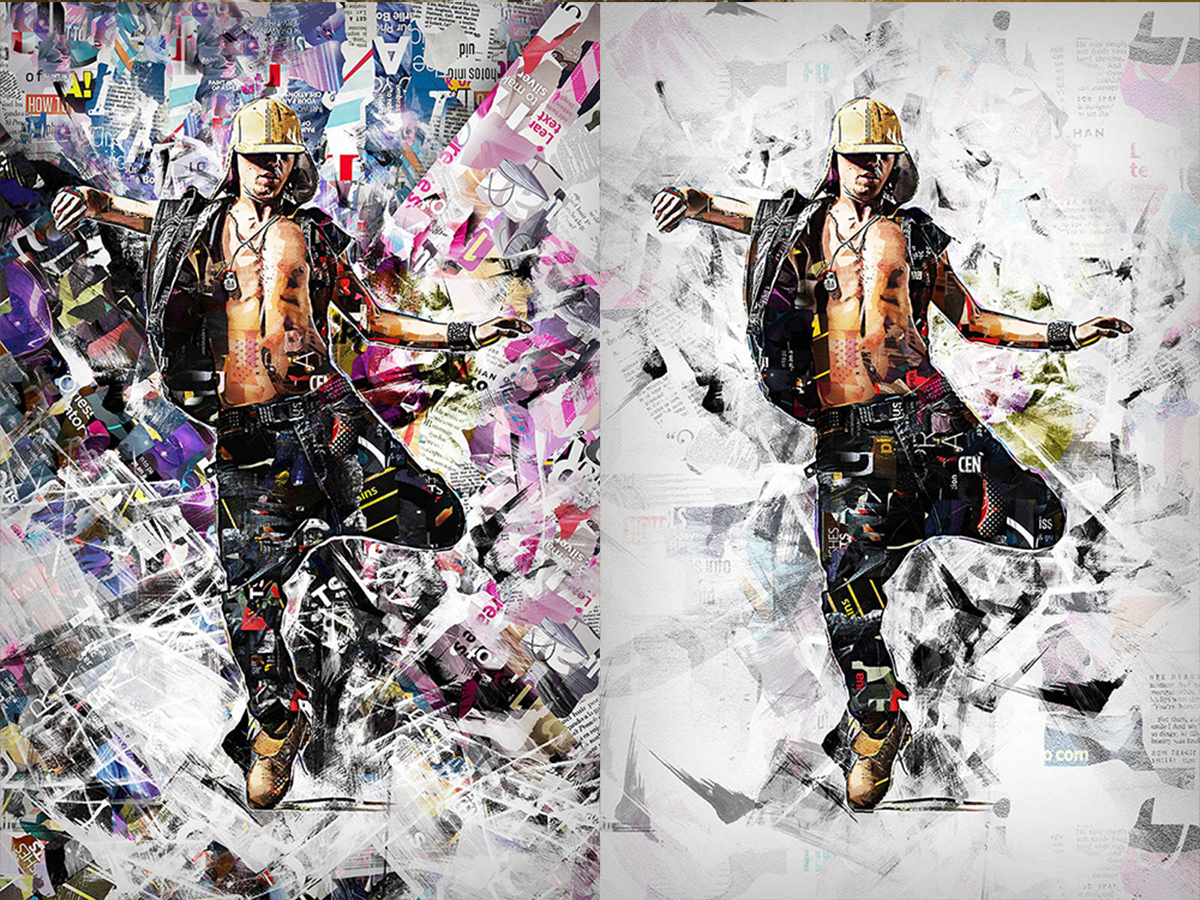 collage art photoshop action download